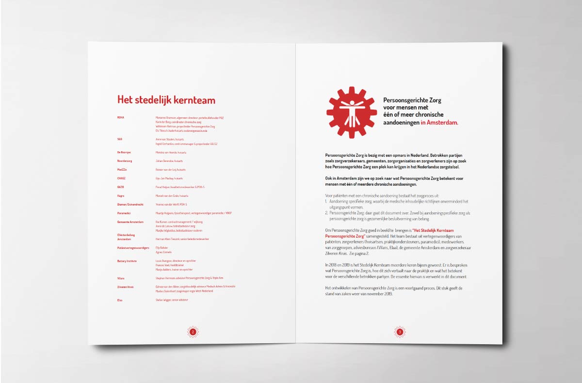 Persoonsgerichte zorg ontwerp redactie magazine